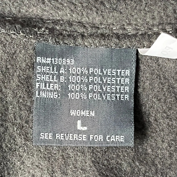 New Balance Graphic Logo Mock Neck Zip Up Fleece-Gray-Women's L-Casual-Winter- - Picture 3 of 3